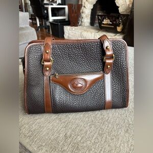 Vintage 80’s All Weather Leather Satchel